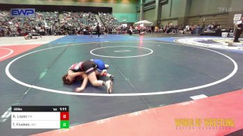 80 lbs Quarterfinal - Aaron Lopez, Red Wave Wrestling vs Trey Fowkes, JWC