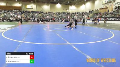 92 lbs Consi Of 16 #1 - Jayson Dickerman, Mat Sense vs Elias Clemans, FordDynasty Wrestling Club