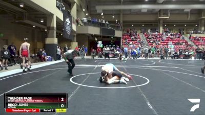 130 lbs Quarterfinal - Thunder Page, South Central Punisher Wrestli vs Brodi Jones, Victory