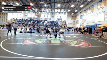 138 lbs Cons. Round 3 - Noah Evans, Wellington Community Hs vs Alfred Jordan, Zephyrhills Christian