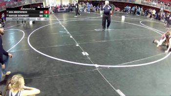 138 lbs Quarterfinal - Ava Kropatsch, CWO vs Haylee Gompert, Mitchell Wrestling Club