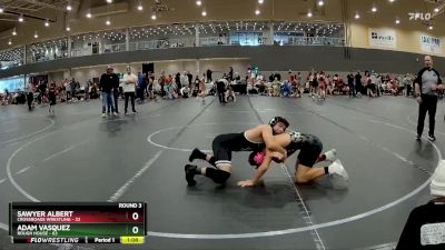 130 lbs Round 3 (6 Team) - Sawyer Albert, Crossroads Wrestling vs Adam Vasquez, Rough House