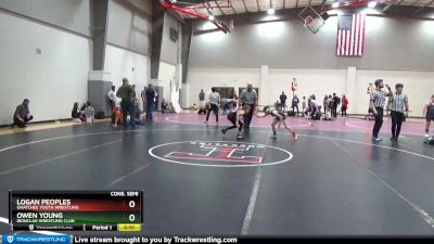 75 lbs Cons. Semi - Owen Young, Ironclad Wrestling Club vs Logan Peoples, Ohatchee Youth Wrestling