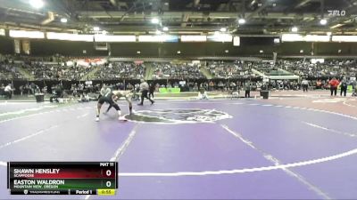 113 lbs Cons. Round 2 - Shawn Hensley, Scappoose vs Easton Waldron, Mountain View, Oregon