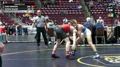 114 lbs Quarterfinal - Gabe Oberheim, Montgomery vs Patrick Bulger, Derry Area