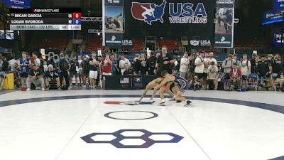 132 lbs Cons. Rd Of 64 - Micah Garcia, California vs Logan Svoboda, Nebraska