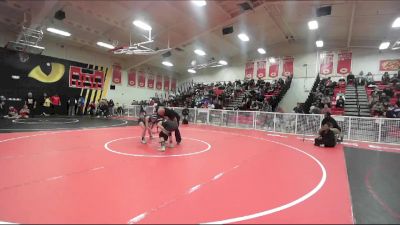 100 lbs Cons. Round 3 - Kaylaya Morgan, Valley Center vs Nataly Lopez, Cerritos