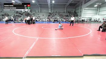 52 lbs Rr Rnd 2 - Rudra Patel, Mat Warriors Red vs Brock Bateman, Revival Orange