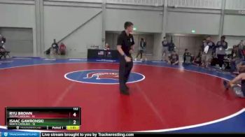 132 lbs Placement Matches (8 Team) - Ryu Brown, South Carolina vs Isaac Gawronski, North Carolina