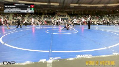 88 lbs Consi Of 32 #2 - Kacy Purmal, Tiger Trained Wrestling vs Jonathan Bexfield, Sanderson Wrestling Academy