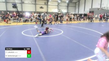 54 lbs 3rd Place - Zoey Lakoduk, Nwwc vs Reed Saltenberger, Patriot Mat Club