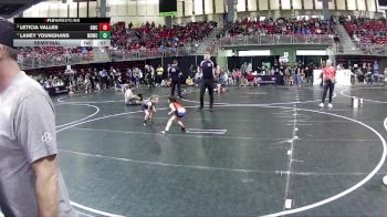 47-50 lbs Semifinal - Leticia Valles, Gering Wrestling Club vs Laney Younghans, Midwest Destroyers Wrestling Club