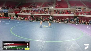 120 lbs 2nd Wrestleback And Semi-finals(16 Team) - Ryley Howell, Rockwall vs Isabella Fresneda, Katy Paetow