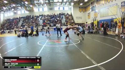 126 lbs Cons. Round 1 - Riley Taylor, Space Coast WC vs Beau Emery, Brandon