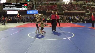 49 lbs Cons. Semi - Wyatt Morgan, Silver Valley Wrestling Club vs Barrett Bucholz, Ryse Wrestling Academy