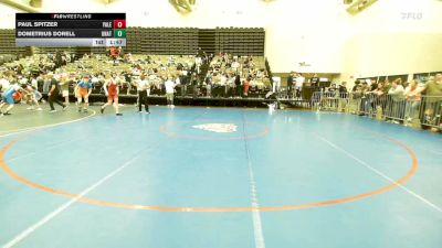 140-I lbs Quarterfinal - Paul Spitzer, Yale Street vs Dometrius Dorell, Unattached