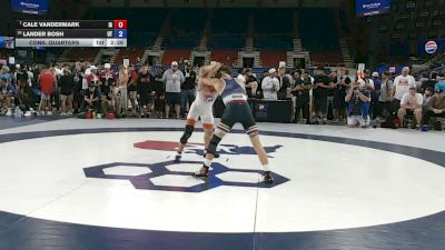 126 lbs Cons. Quarters - Cale Vandermark, Iowa vs Lander Bosh, Utah