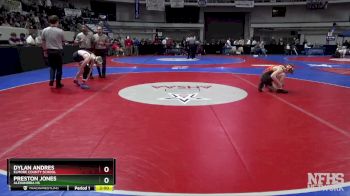 5A 120 lbs Quarterfinal - PRESTON JONES, Alexandria HS vs Dylan Andres, Elmore County School