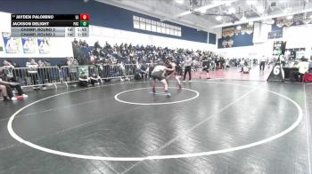 144 lbs Champ. Round 2 - Jayden Palomino, Santa Ana vs Jackson Delight, Pacifica (GG)