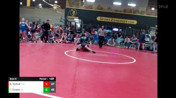 50 lbs Semis & 1st Wrestleback (8 Team) - Katilyn Schull, Missouri BattleGear White vs Tyanna Evans, Gone Rogue