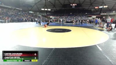 67 lbs Cons. Round 1 - Carter Chouinard, Ascend Wrestling Academy vs Christian Reyes, Victory Wrestling-Central WA