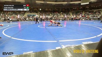 67 lbs Consi Of 32 #1 - Boone Miller, Brawlers Wrestling Club KS vs Zane Nelson, Owasso Takedown Club