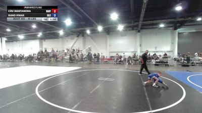 49 lbs Rr Rnd 1 - Cru Mantanona, Mantanona TC vs Suho Kwak, Salem Elite Mat Club