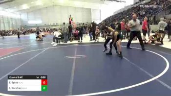 102 lbs Consi Of 8 #2 - Enzo Spina, Tuscon Cyclones vs Zaydin Sanchez, Roughriders