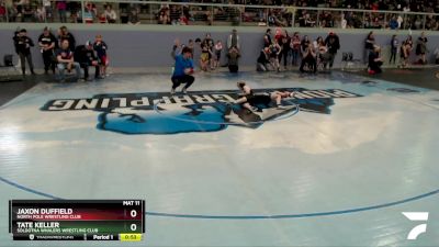 59 lbs Round 1 - Jaxon Duffield, North Pole Wrestling Club vs Tate Keller, Soldotna Whalers Wrestling Club