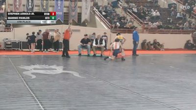 95_B lbs 5th Place - Stephen Arnold Jr., Wyoming Area vs Marino Pawlos, Bethel Park