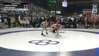 120 lbs Cons. Sub-rd Of 32 - Bennett Ferraro, Pennsylvania vs Kaiden Belinsky, Iowa