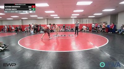 195 lbs Consolation - Kayden Swanson, Barnsdall Youth Wrestling vs Steven Smith, Salina Wrestling Club