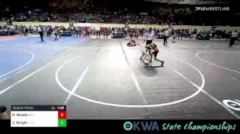 73 lbs Quarterfinal - Riley Woods, Salina Wrestling Club vs Zaniyah Wright, Tulsa North Mabee Stampede