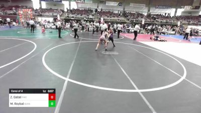 98 lbs Consi Of 4 - Zoe Gabel, Pikes Peak Warriors vs Maddox Roybal, Duran Elite