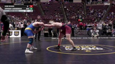 215 lbs First Round - John Boggs, St Joseph's Prep vs Anthony Ausherman, Waynesboro