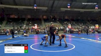 84 lbs Semifinal - Nathan Carrillo, Sunkist Kids/Monster Garage vs Joey Canova, Badwc