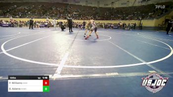 131 lbs Quarterfinal - Parker Williams, Wamego Wrestling Club vs Ben Adams, D3 Wrestling Cluib