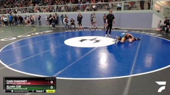 98 lbs Round 1 - Elijah Coe, Kodiak Wrestling Club vs Cash Mahoney, Mid Valley Wrestling Club