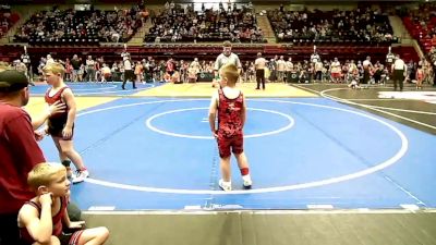 66 lbs Consi Of 8 #2 - Kase Karriman, Grove Takedown Club vs Sterling Gunn, Barnsdall Youth Wrestling