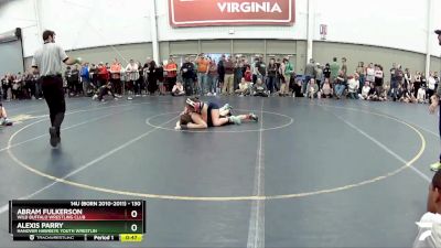 130 lbs Cons. Round 1 - Abram Fulkerson, Wild Buffalo Wrestling Club vs Alexis Parry, Hanover Hawkeye Youth Wrestlin