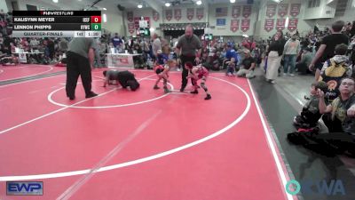 52-57 lbs Quarterfinal - Kalisynn Meyer, ICEFIGHTER U vs Lennon Phipps, Hilldale Youth Wrestling Club