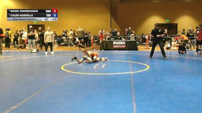 67 lbs 5th Place Match - Bohdi Tsikerdanos, Warhawks Wrestling vs Caleb Nardella, The Hunt Wrestling Club