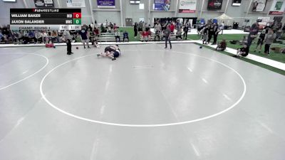 JR BOYS HARD LUCK - 152-155 Champ. Round 1 - William Baker, Indiana vs Jaxon Salander, MATPAC Wrestling Club