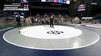 285 lbs Cons. Rd Of 16 - Christopher Belmonte, NY vs Connor Bercume, MI