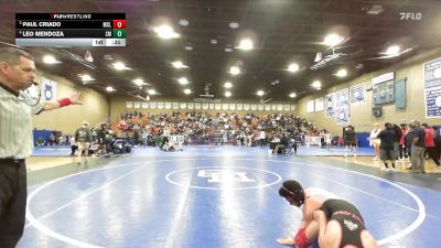 126 lbs 5th Place Match - Paul Criado, McLane vs Leo Mendoza, Santa Maria