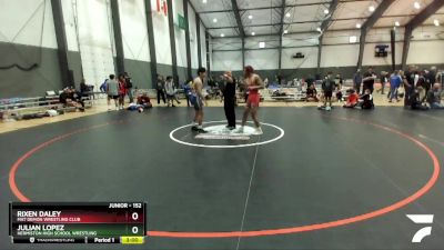 152 lbs Cons. Round 2 - Rixen Daley, Mat Demon Wrestling Club vs Julian Lopez, Hermiston High School Wrestling