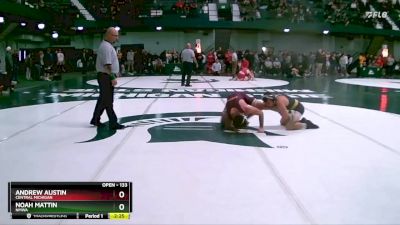 133 lbs Cons. Round 2 - Andrew Austin, Central Michigan vs Noah Mattin, NMWA