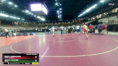 113 lbs Champ. Round 1 - Brock Glover, Jesuit vs Enzo Carrazana, Doral Academy