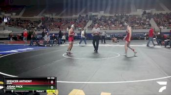 D4-150 lbs Champ. Round 1 - Spencer Anthony, Bisbee vs Judah Pack, Holbrook