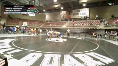 2A 144 lbs Champ. Round 1 - Braydan Richens, Duchesne vs Karsyn Hernendez, American Leadership